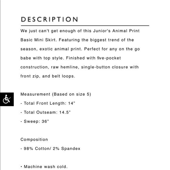 NWT Leopard Skirt - Picture 7 of 7